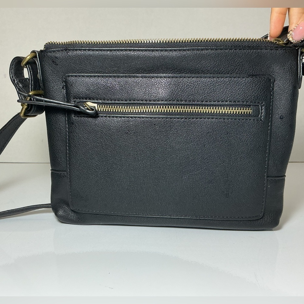 Style & Co Hudsonn East West Crossbody in blue and black - Picture 6 of 10